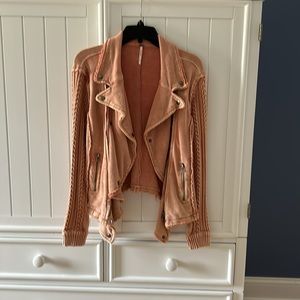 Free People Unicorn Cotton Moto Jacket
